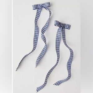 Free People Jordie Printed Bow Set Of 2 NWT